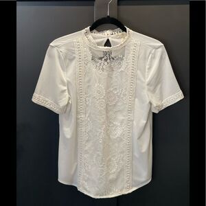 Dear Grace with love lace and eyelet blouse